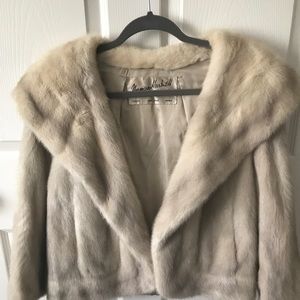 Vintage Norman Hartnell fur coat
